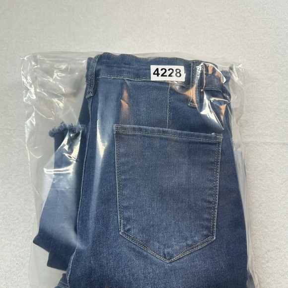 YMI Chloe High Rise Flare Jeans Women's Size 5 / 27 Blue Stretch Denim Cowgirl - Picture 15 of 15